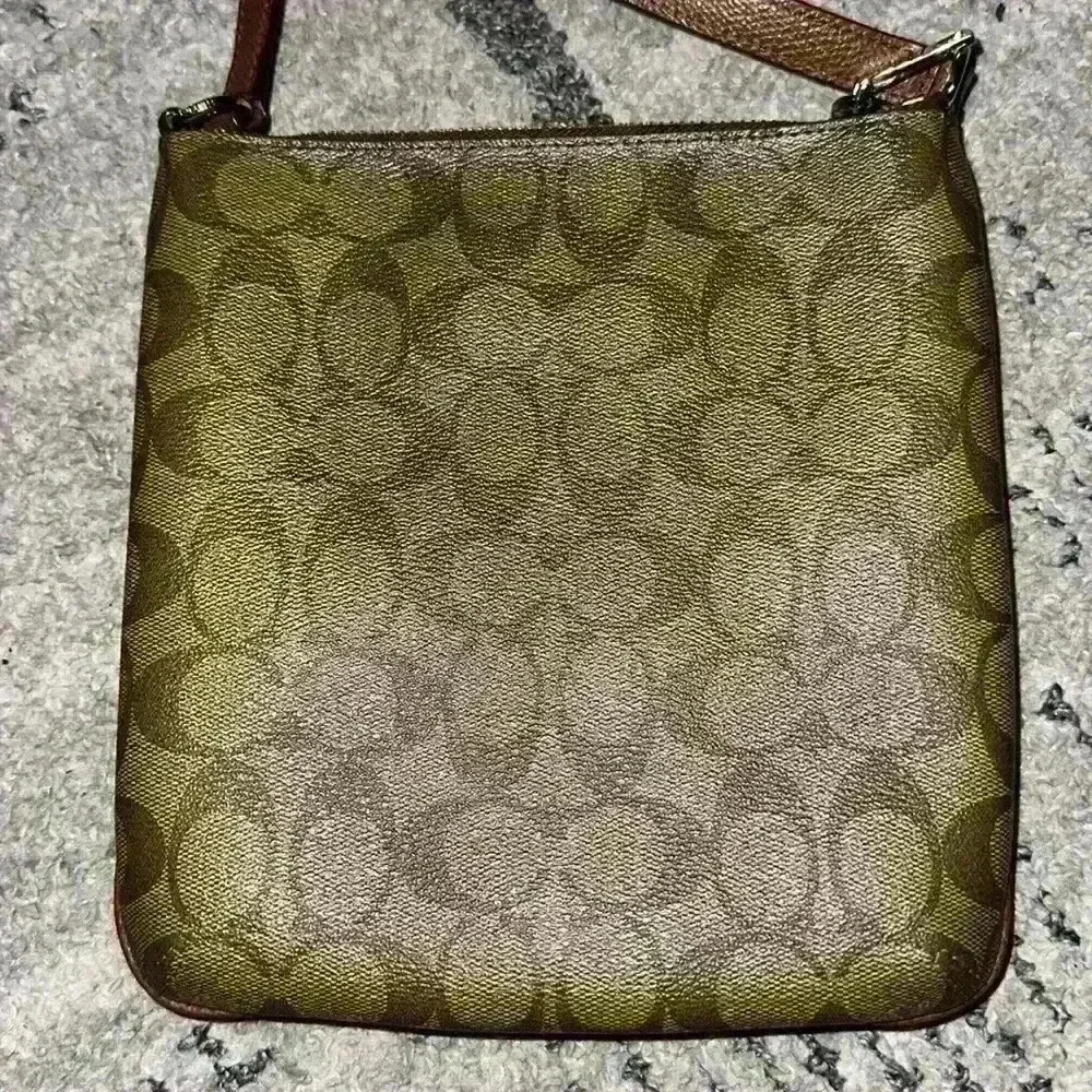 Coach Kitt Messenger Crossbody In Color block‎ Signature Canvas 41321